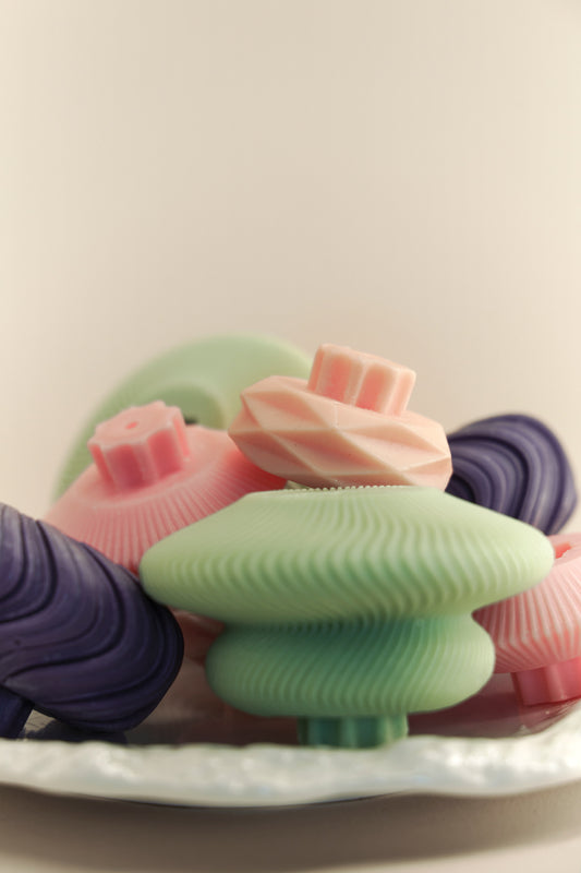 Ceramic Rock Candle Set