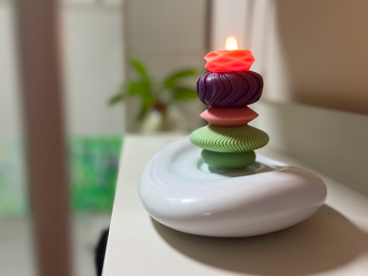 MINDFUL CANDLE SET WITH PLATE